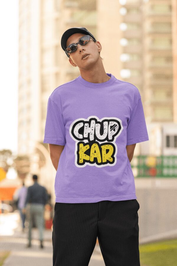 Lavender Oversized T-Shirt For Men