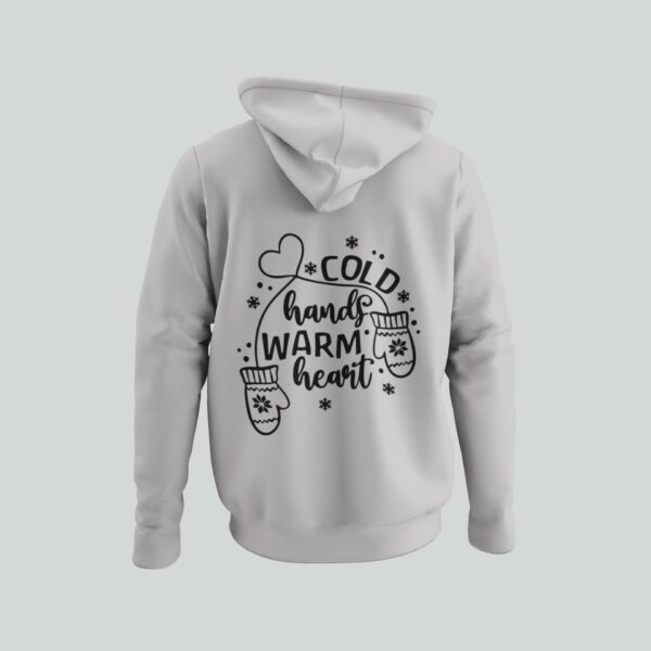 Cold Hands Warm Heart Christmas Hoodie Blue