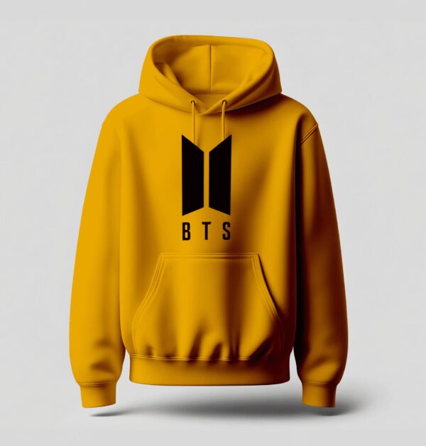 Iconic BTS Logo Hoodie Mustard
