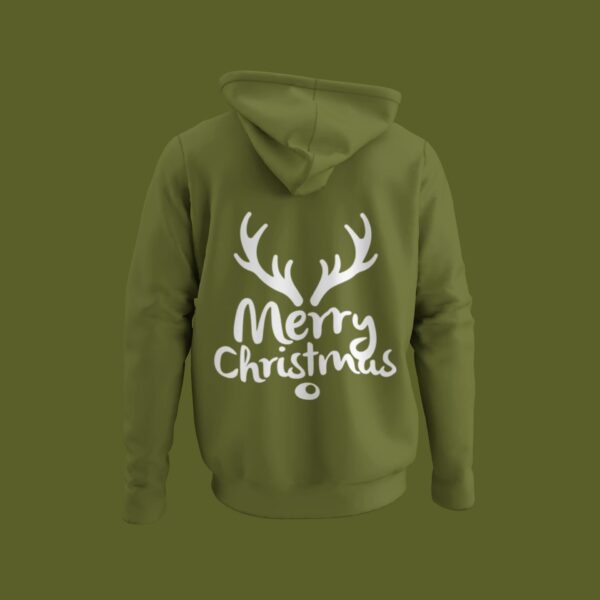 Merry Christmas Graphic Hoodie Green