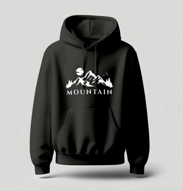 Mountain Lover Travel Hoodie Black