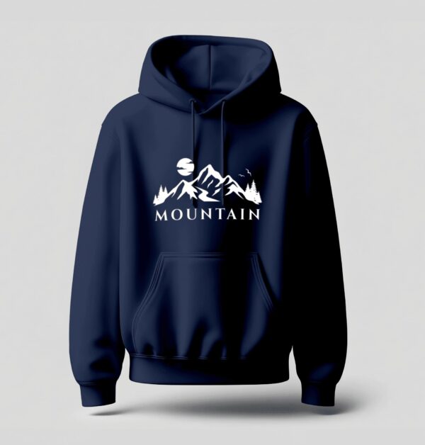 Mountain Lover Travel Hoodie Navy Blue