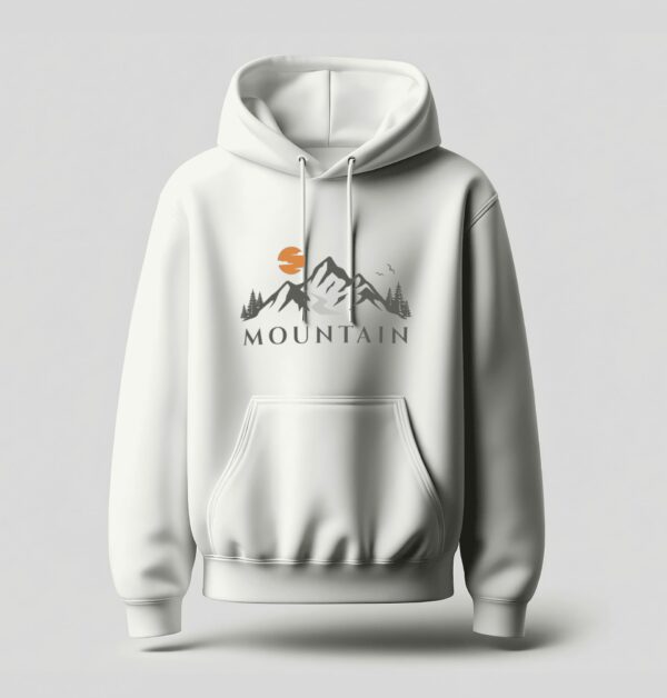 Mountain Lover Travel Hoodie White